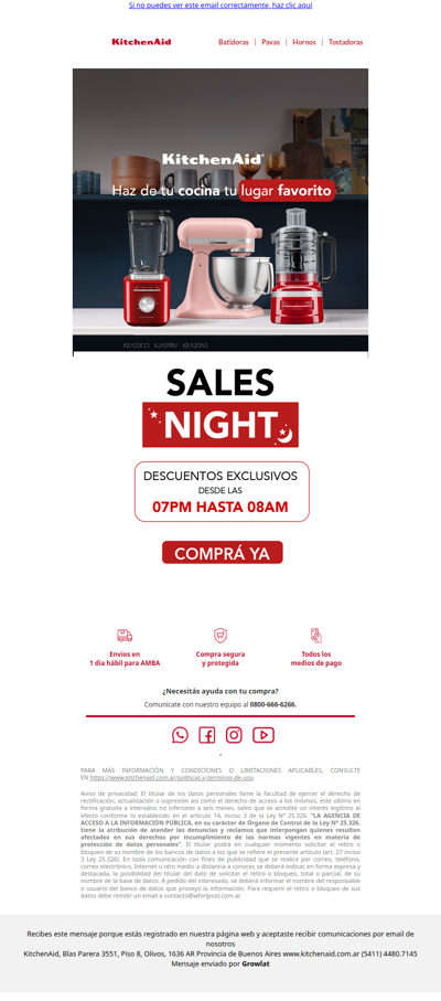 Sales Night: Descuentos imperdibles para vos 🥂