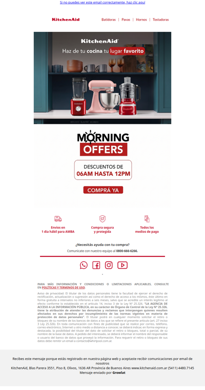 ☀️ Morning Offers: descuentos hasta el mediodía