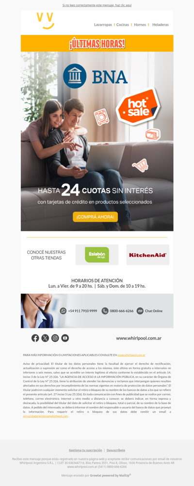 ¡Último día! Hot Sale + BNA: ¡Hasta 24 cuotas SIN interés! 💳