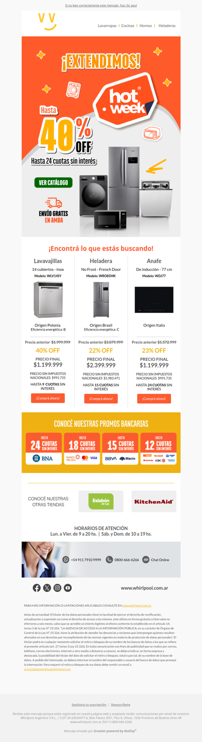🚨EXTENDIMOS🚨 HOT WEEK: hasta 40% OFF