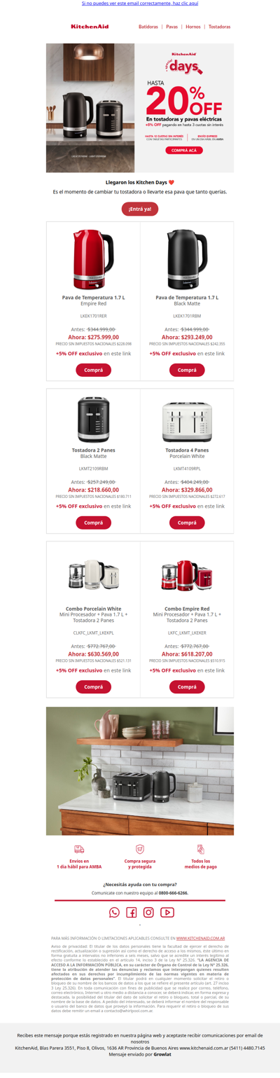☕ Línea Desayuno en oferta por los Kitchen Days