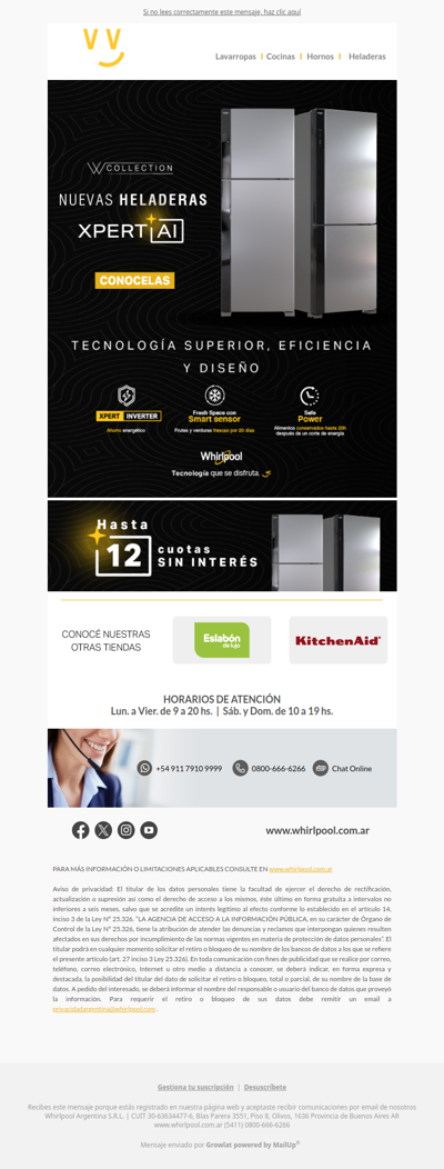 Nuevas Heladeras Xpert AI ✨ Hasta 12 cuotas SIN INTERÉS
