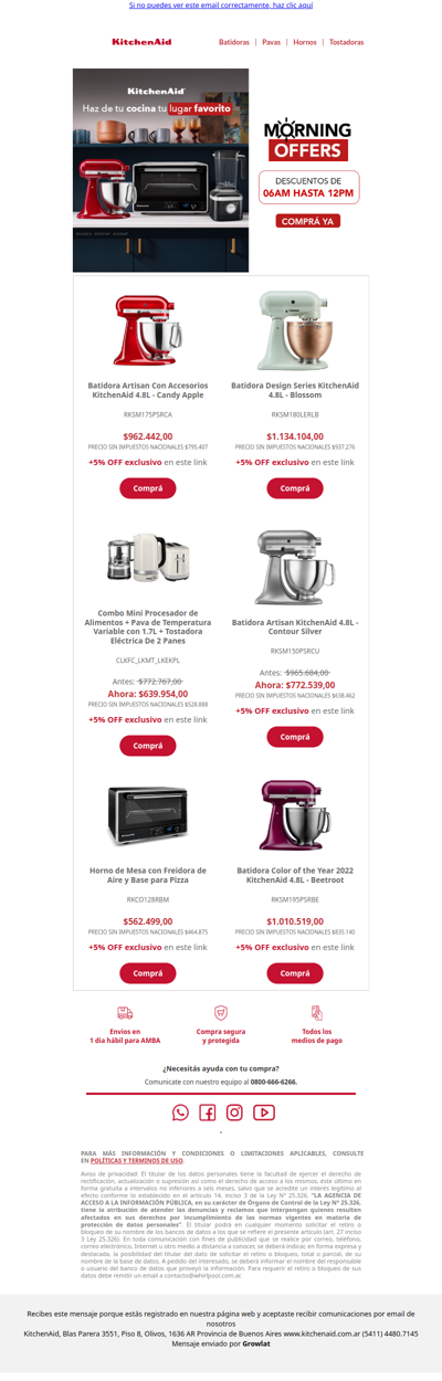 ☀️ Morning Offers: descuentos hasta el mediodia