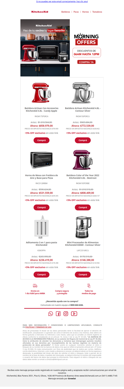 ☀️ Morning Offers: descuentos hasta el mediodia