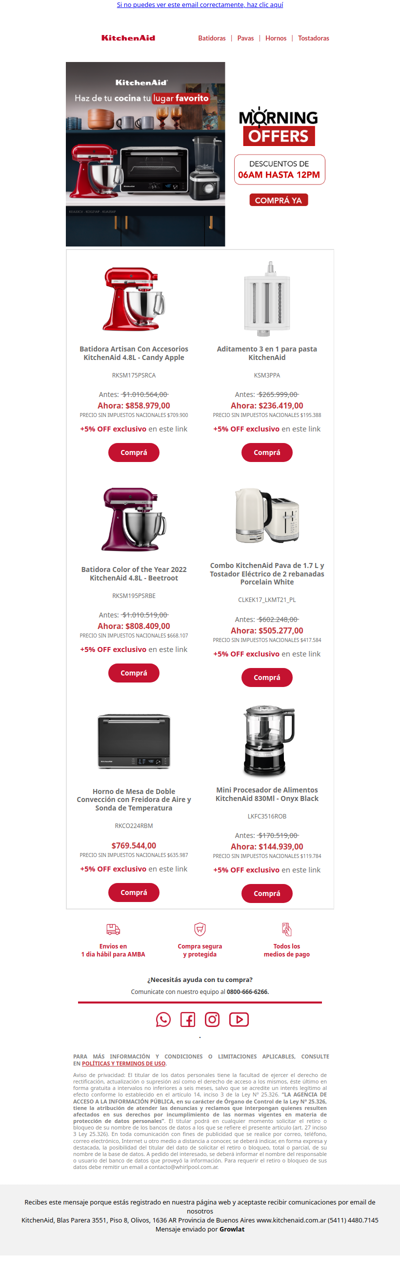 ☀️ Morning Offers: descuentos hasta el mediodia
