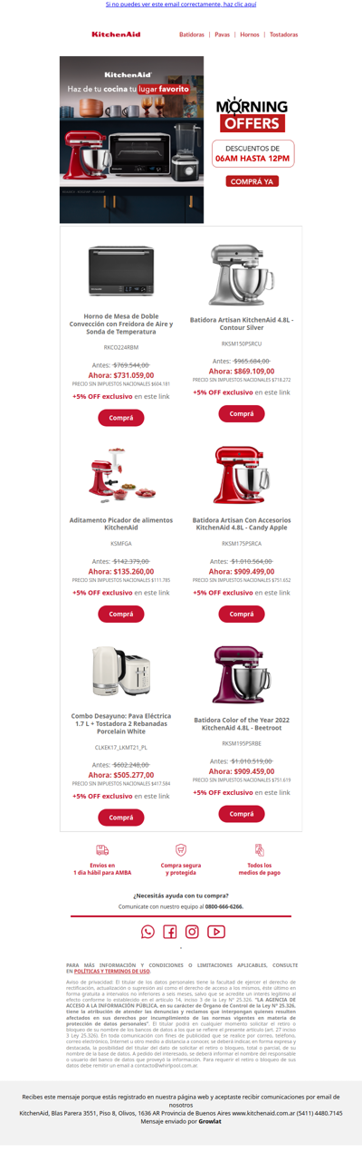 ☀️ Morning Offers: descuentos hasta el mediodia