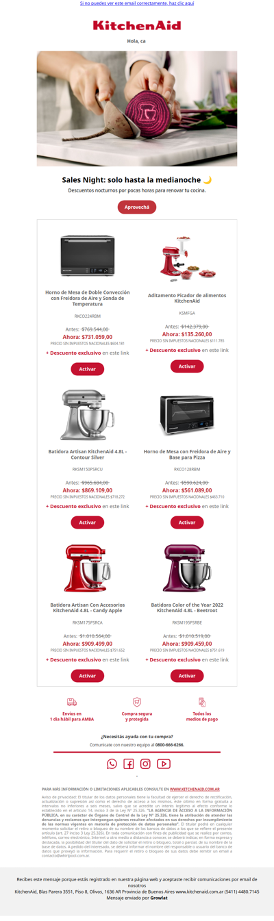 Sales Night: Descuentos imperdibles para vos 🥂