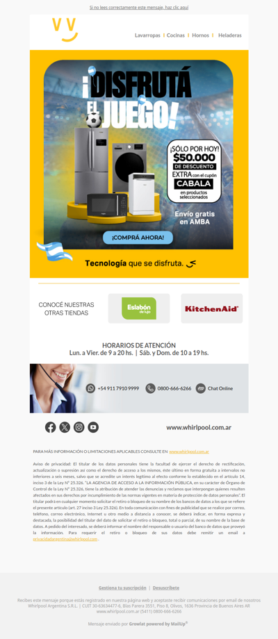 Golazo para vos 🇦🇷⚽ $50.000 de DESCUENTO EXTRA