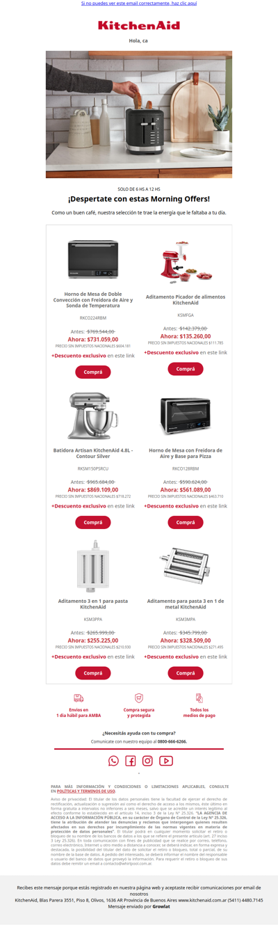 ☀️ Morning Offers: descuentos hasta el mediodia