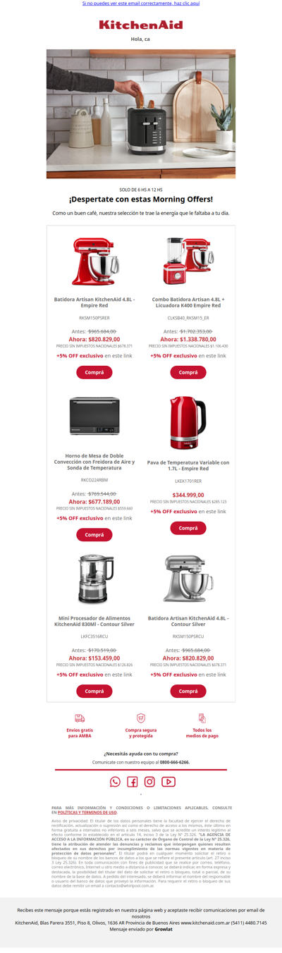 ☀️ Morning Offers: descuentos hasta el mediodia