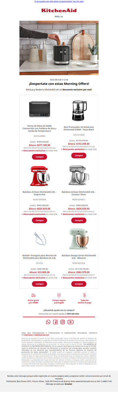 ☀️ Morning Offers: descuentos hasta el mediodia