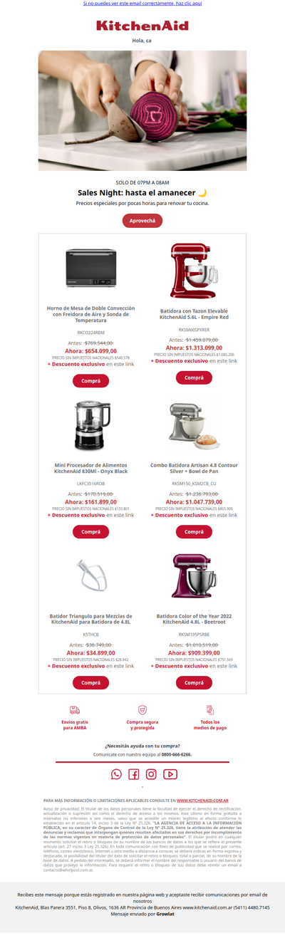 Sales Night: Descuentos imperdibles para vos 🥂