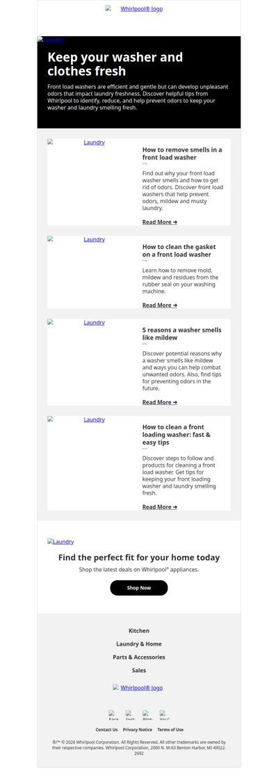 Keep your washer and clothes fresh