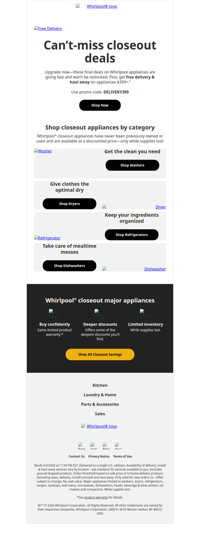 Last chance: Trusted appliances, limited stock left