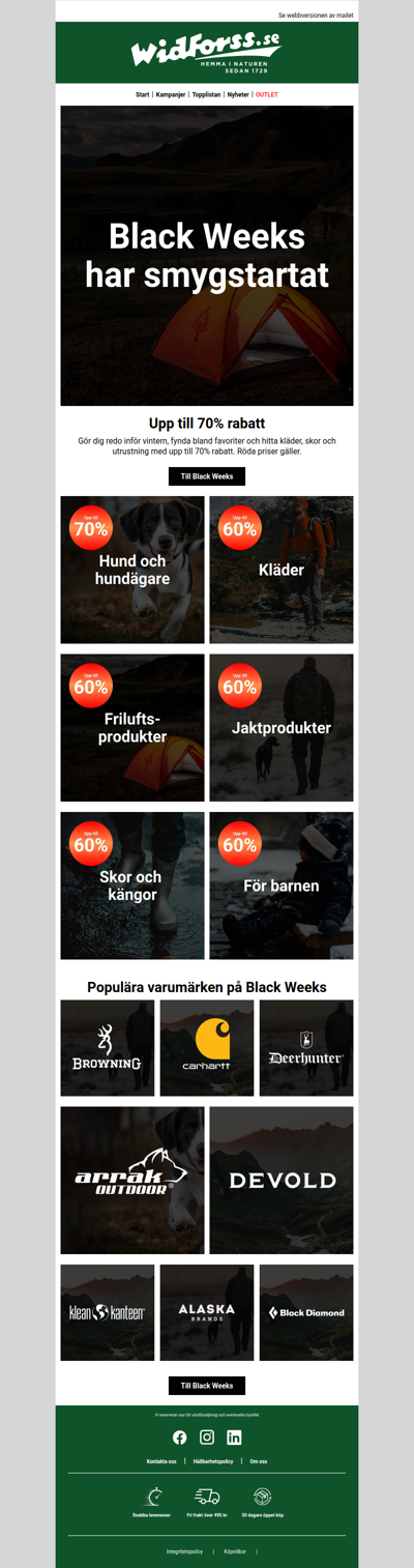 Missa inte smygstarten på Black Weeks