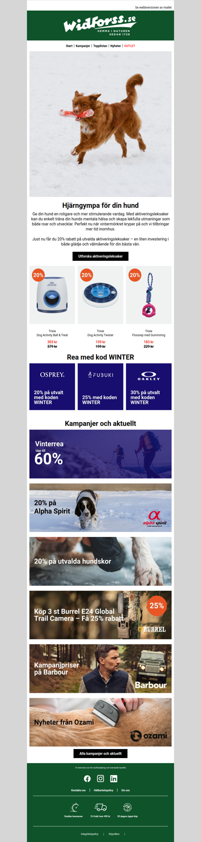 20% på aktiveringsleksaker för din hund 🐾