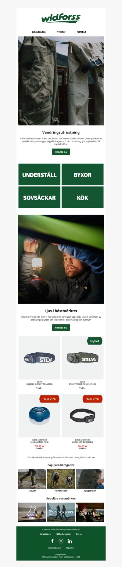 Utrustning för en bättre höstvandring