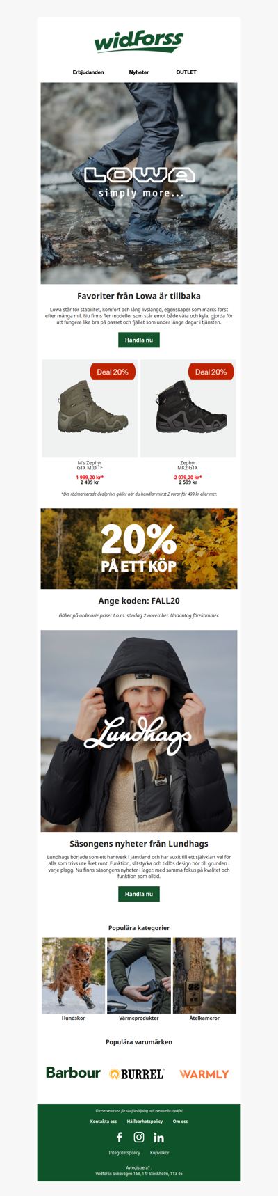 Passa på: 20% på ett köp