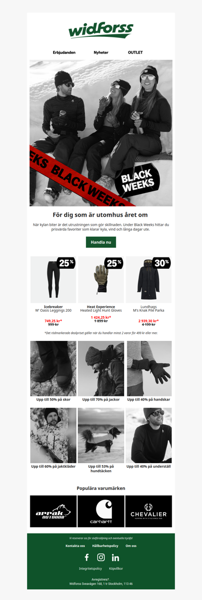 För dig som är utomhus året om ❄️