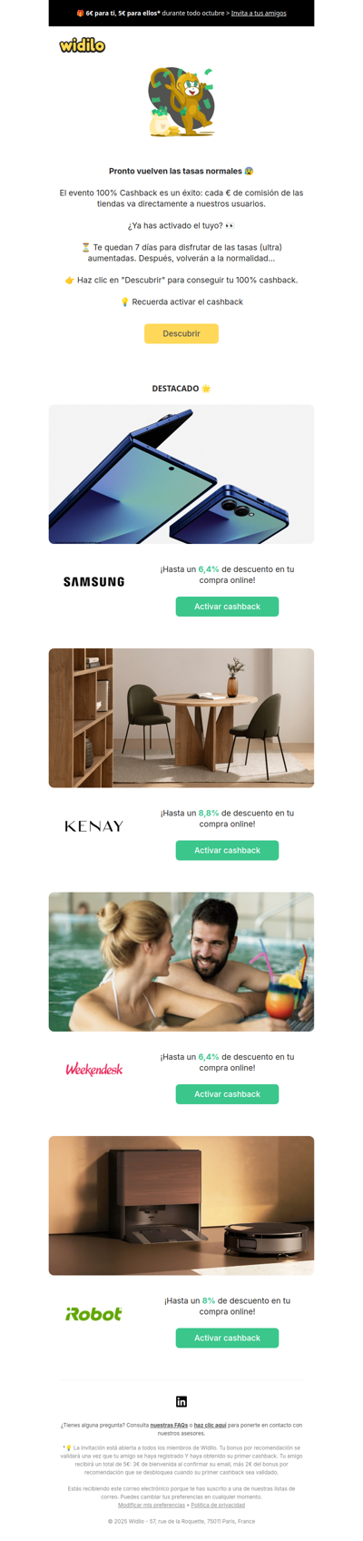 ¡Solo queda una semana para aprovecharlo al máximo!