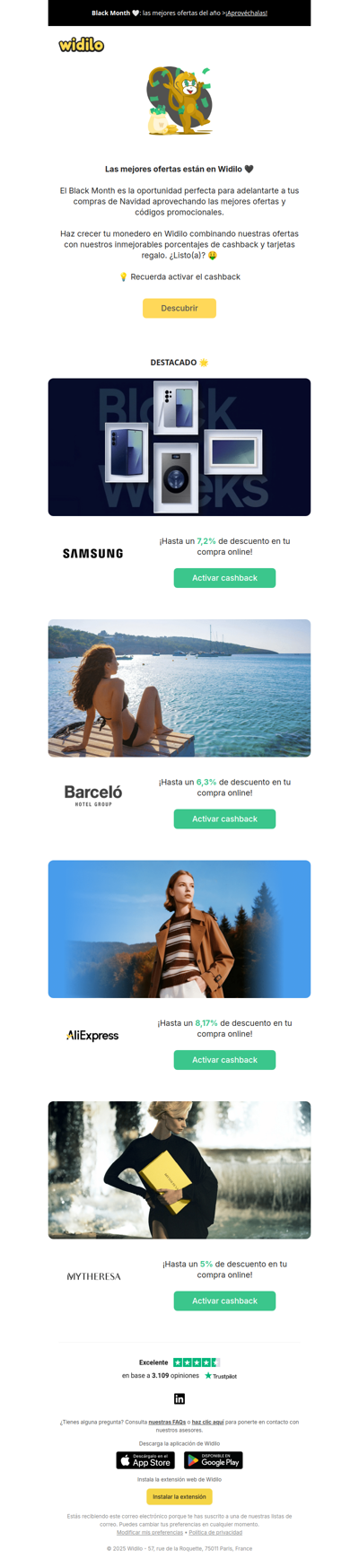 Black Month: ¡todavía continúa!