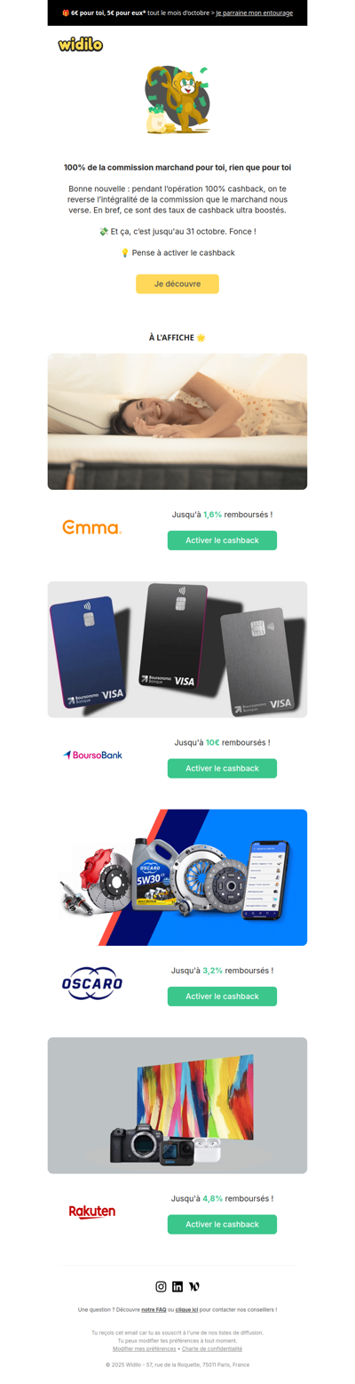 En octobre, on te reverse TOUT ❤️‍🔥