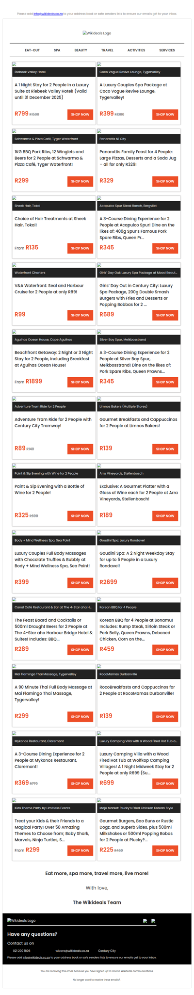 1kg BBQ Ribs, 12 Winglets, Large Chips and Beers at Schwarma & Pizza Café | 1 Night Stay for 2 People in a Luxury Suite at Riebeek Valley Hotel