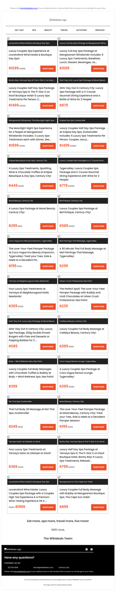 Spa Luxury: Mangwanani African Spa | Wellness in the Winelands | Mood Beauty | Yemaya Day Spa | Eclipse Day Spa | Coco Vogue Beauty Bar