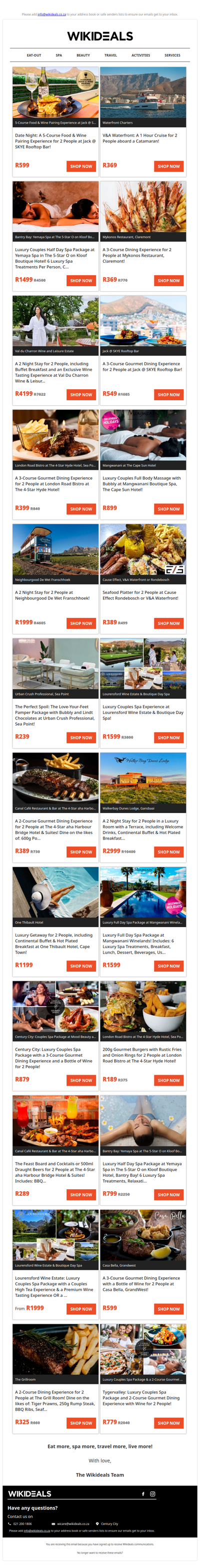 Exclusive: 5-Course Food & Wine Pairing Experience at Skye Rooftop Restaurant | Luxury Couples Spa Package at Lourensford Wine Estate & Spa