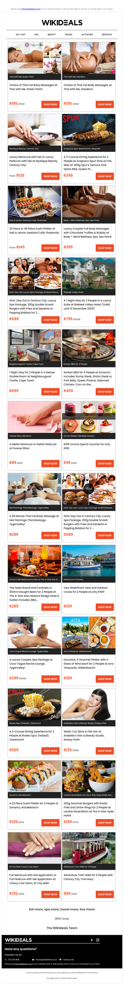 Thai Full Body Massages at Thai with Me – Green Point and Gardens | Manicure or Pedicure with Gel at Mystique Beauty, Century City