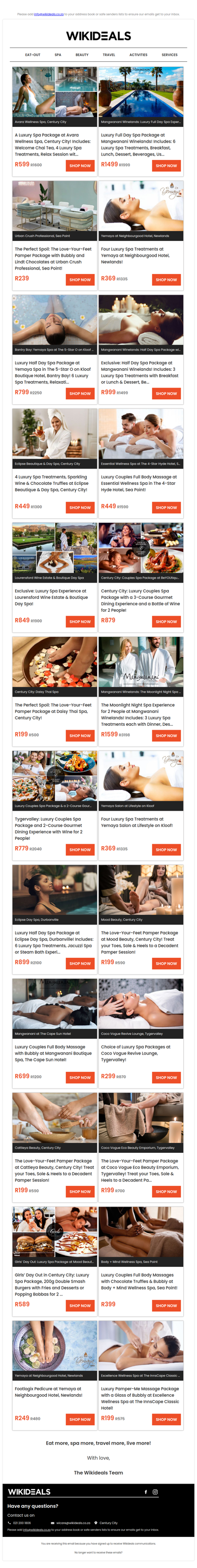 Last Minute Spa Gifts!