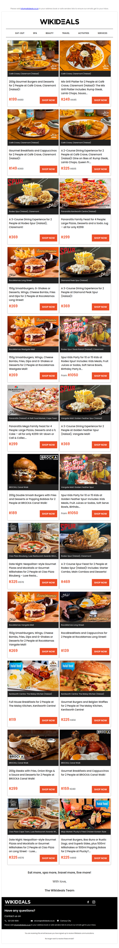 Mix Grill Platter, 200g Gourmet Burgers & Desserts, Breakfast & Cappuccinos OR a 2-Course Dining Experience at Café Crave (Halaal)