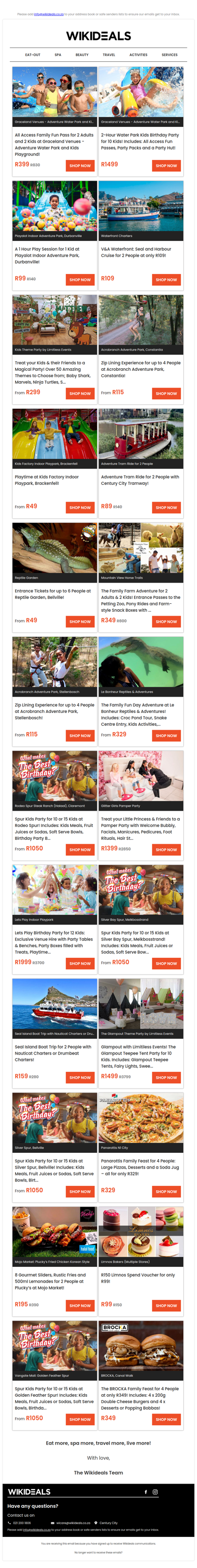 Graceland Adventure Water Park: Family Fun Pass | Playtime at Playalot Adventure Park | Spur Kids Birthday with Meals, Beverages, Party Boxes & More