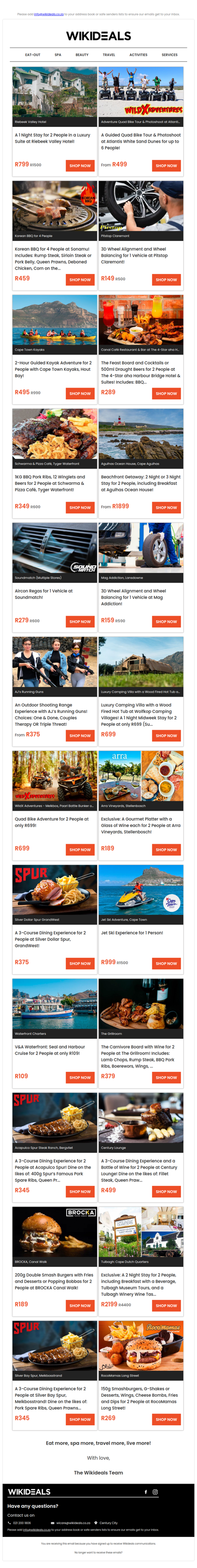 Stay for 2 at Riebeek Valley Hotel | Quad Bike Adventure at Atantis Dunes | The Feast Board and Cocktails or Draught Beers at Canal Café