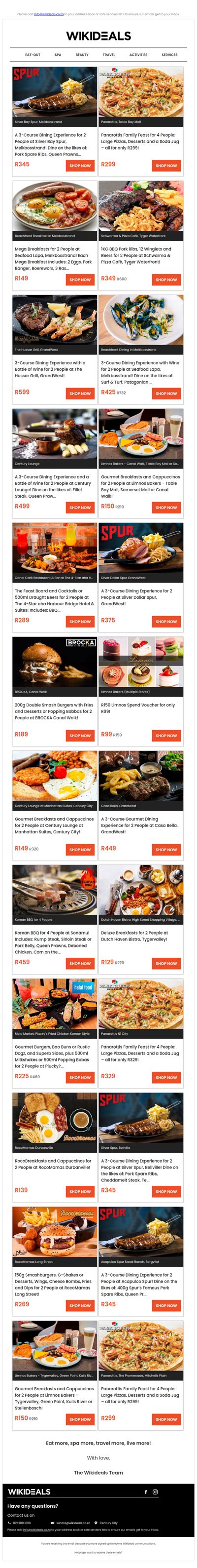 Melkbosstrand: 3-Course Dining Experience at Silver Bay Spur | GrandWest: 3-Course Dining Experience with a Bottle of Wine at Hussar Grill