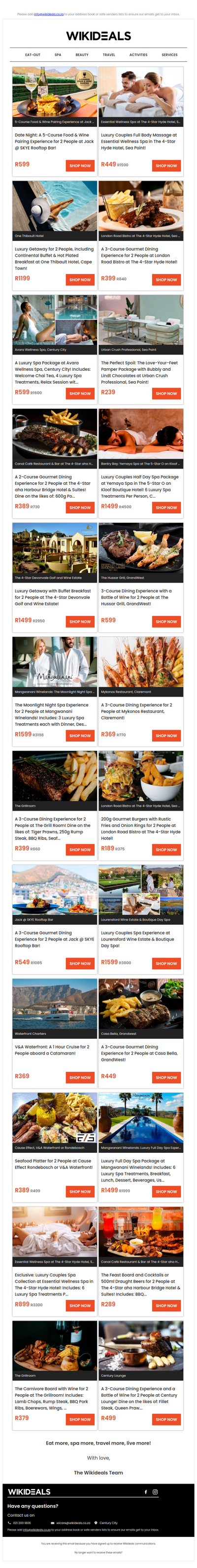 Wikideals Luxury: 5-Course Food & Wine Pairing | Luxury Couples Massage at Essential Day Spa | Luxury Getaway for 2 at One Thibault Hotel