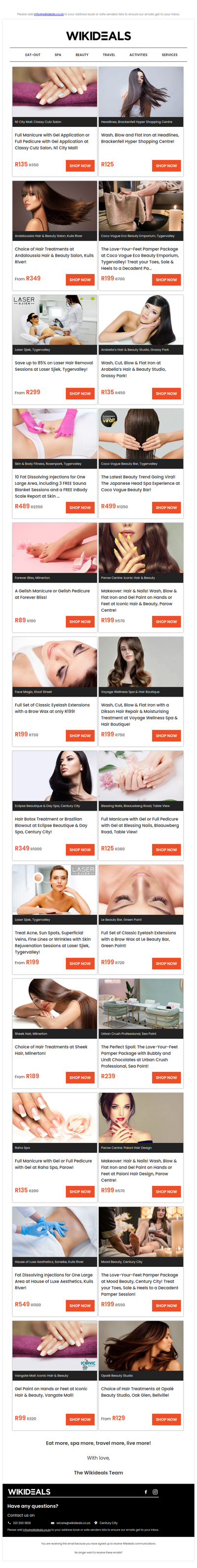 Ready, Set, GLOW! Hair Treatments, Manicures, Pedicures, Makeover Packages, Eyelash Extensions, Laser Hair Removal & More