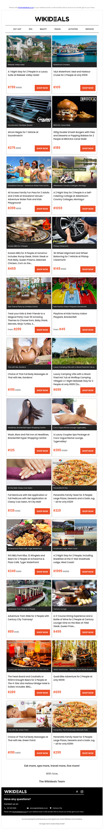 Getaway for 2 in a Luxury Suite at Riebeek Valley Hotel | Aircon Regas at Soundmatch | Korean BBQ for 4 People at Sonamu | Playtime at Kids Factory