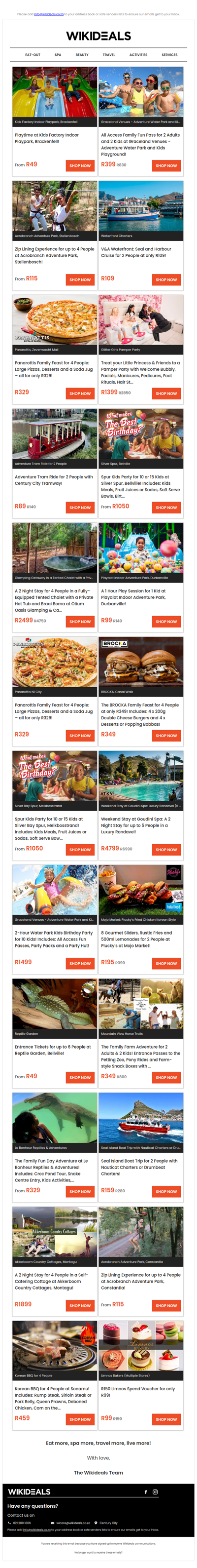 Playtime at Kids Factory Indoor Playpark | Family Fun Pass to Graceland Water Park | Zip Line Fun at Acrobranch | SPUR Kids Birthday Party