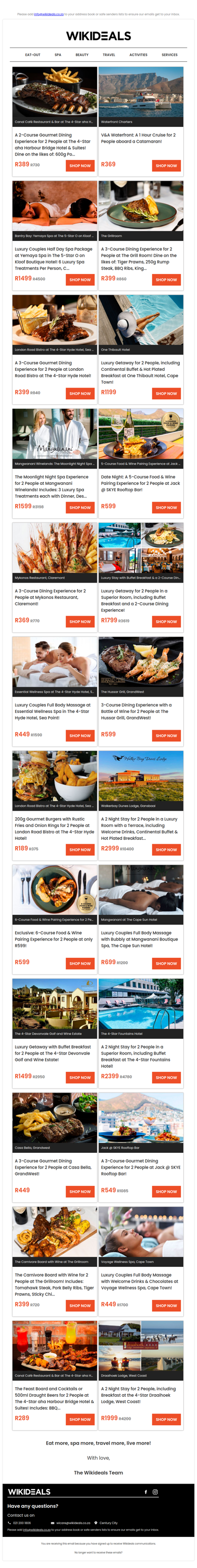 A 2-Course Dining Experience for 2 People at The 4-Star aha Harbour Bridge Hotel | Half Day Couples Spa Package at Yemaya Day Spa