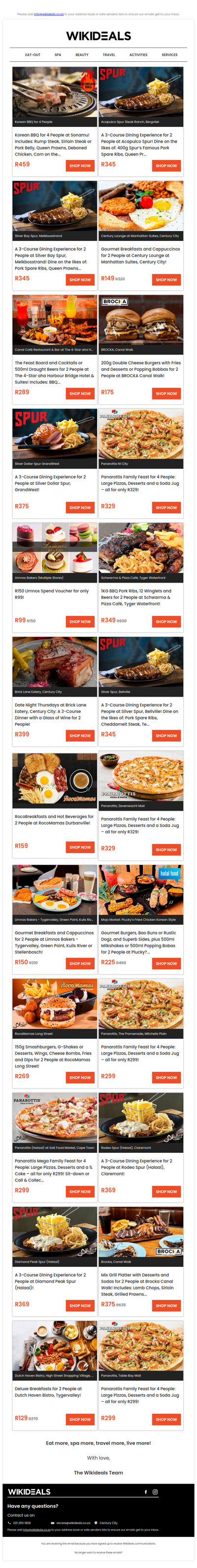 Eat Out: Sonamu Korean BBQ | Spur Bergvliet | Panarottis N1 City | Limnos | Spur Melkbosstrand | Plucky’s | Brocka Canal Walk | Spur GrandWest