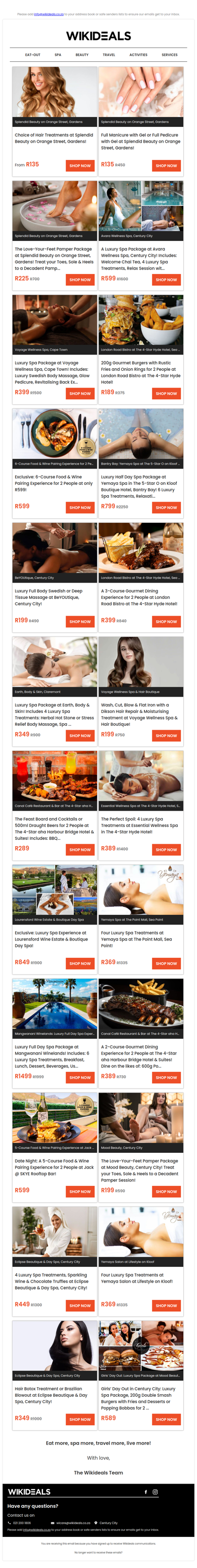 Splendid Beauty on Orange Street: Choice of Hair Treatments, Manicure or Pedicure & More | 6-Course Food & Wine Pairing Experience at The Grill Room