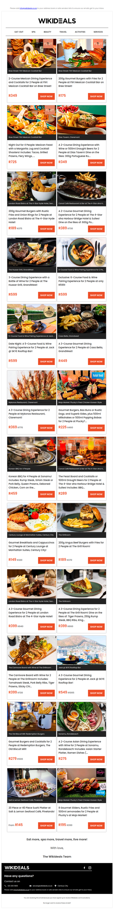 Flirt Mexican Restaurant: 2-Course Dining Experience with Cocktails | Dias Tavern: 2-Course Dining Experience with Wine or 500ml Draught Beers