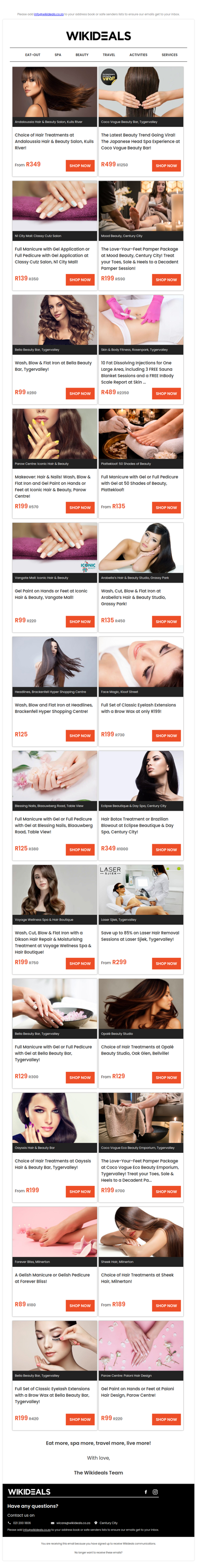 Choice of Hair Treatments, Manicures, Pedicures, Makeover Packages, Eyelash Extensions & More