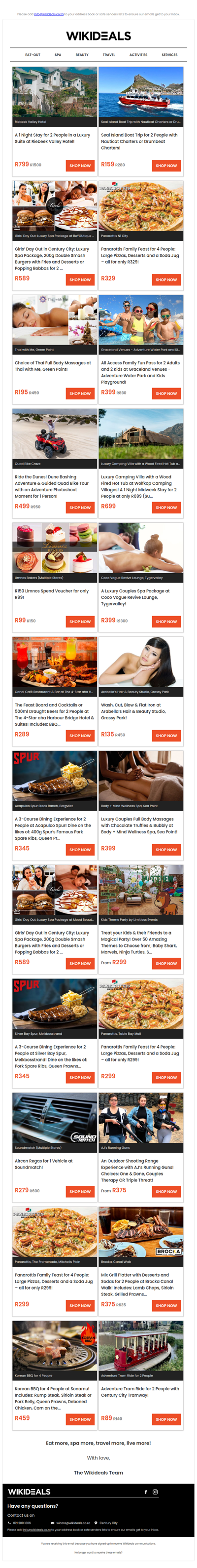 Stay for 2 at Riebeek Valley Hotel | Seal Island Boat Trip | Girl’s Day Out in Century City: Spa Treatments, 200g Gourmet Burgers & Desserts