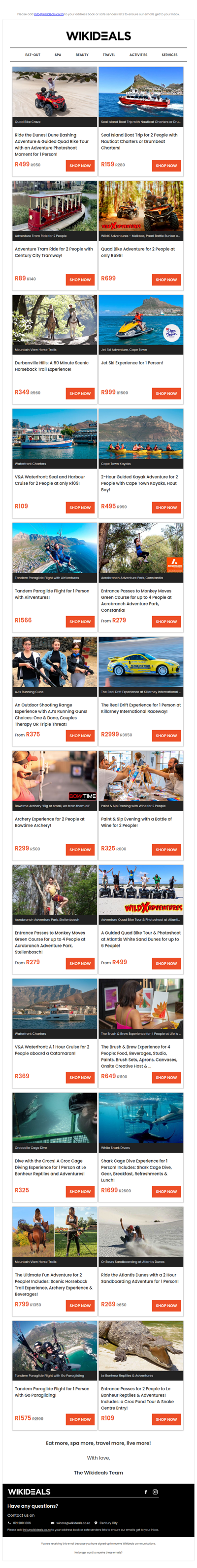 Fun & Adventure: Quad Biking, Kayaking, Horse Riding, Jet Ski, Paragliding, Archery, Zip Lining, Croc Cage Dive & More