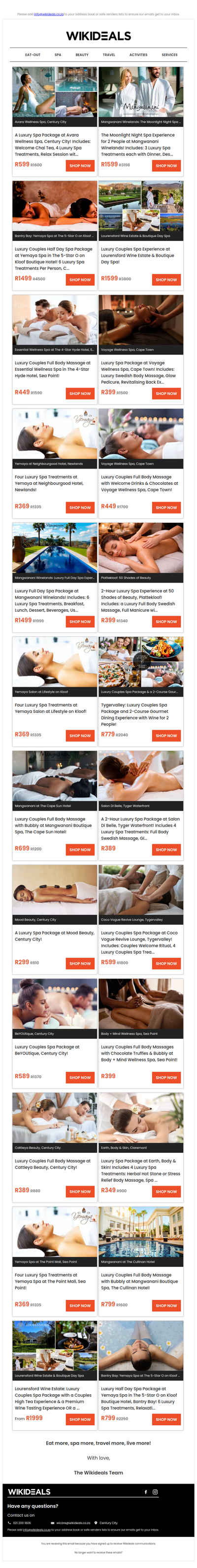 Spa Luxury: Avara Wellness Spa | Yemaya Day Spa | Wellness in the Winelands | Essential Wellness Spa | Mangwanani African Spa