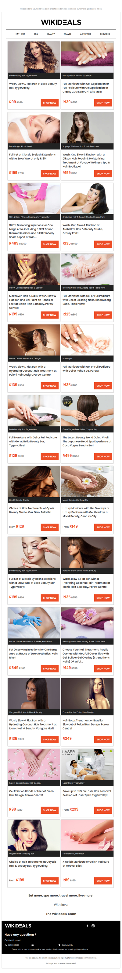 Choice of Hair Treatments, Manicures, Pedicures, Eyelash Extensions, Laser Lipo, Fat Loss Injections & More