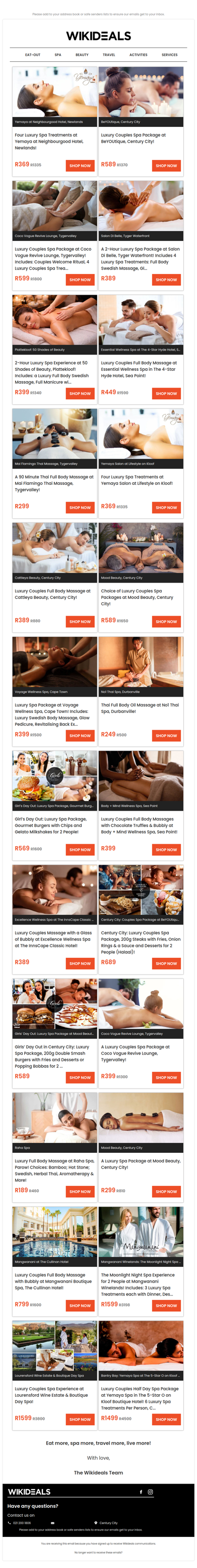 Spa Luxury: Coco Vogue Beauty Bar | Mood Beauty | Essential Day Spa | Body + Mind Wellness Spa | Yemaya Day Spa | Voyage Wellness Spa