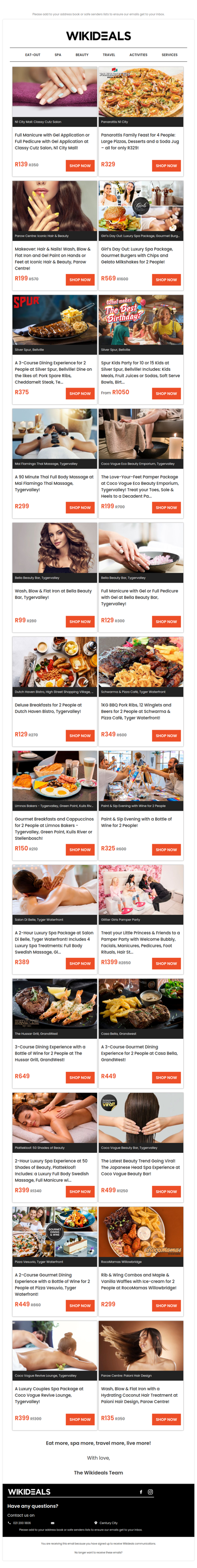 N1 City Mall: Mani or Pedi with Gel at Classy Cutz | Tygervalley: Girls’ Day Out - Luxury Spa Treatments with Gourmet Burgers and Gelato Milkshakes